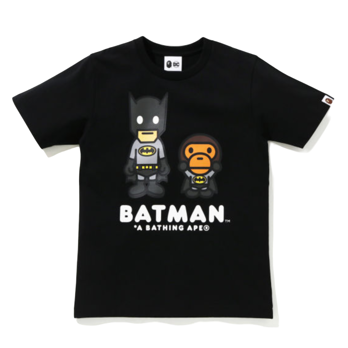 A Bathing Ape x DC Baby Milo Batman Tee - Black Bape