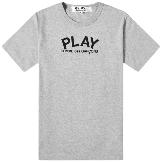 Comme Des Garcons PLAY Back Logo Heart Tee - Grey - Used