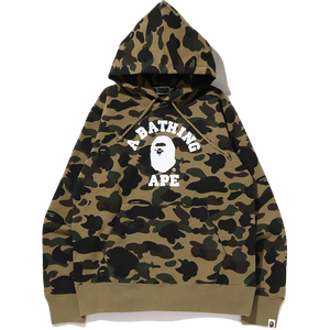 A Bathing Ape 1st Camo College Pullover Hoodie (SS22) - Green Camo