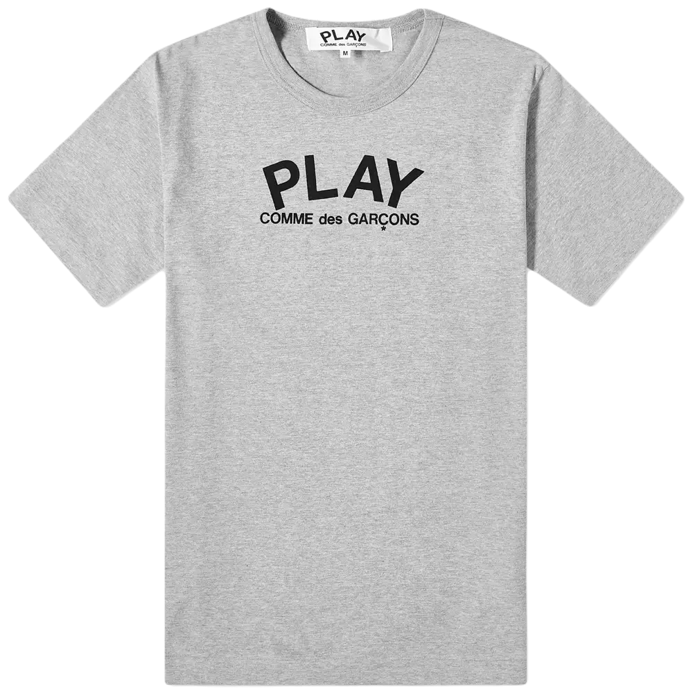 Comme Des Garcons PLAY Back Logo Heart Tee - Grey Comme Des Garcon