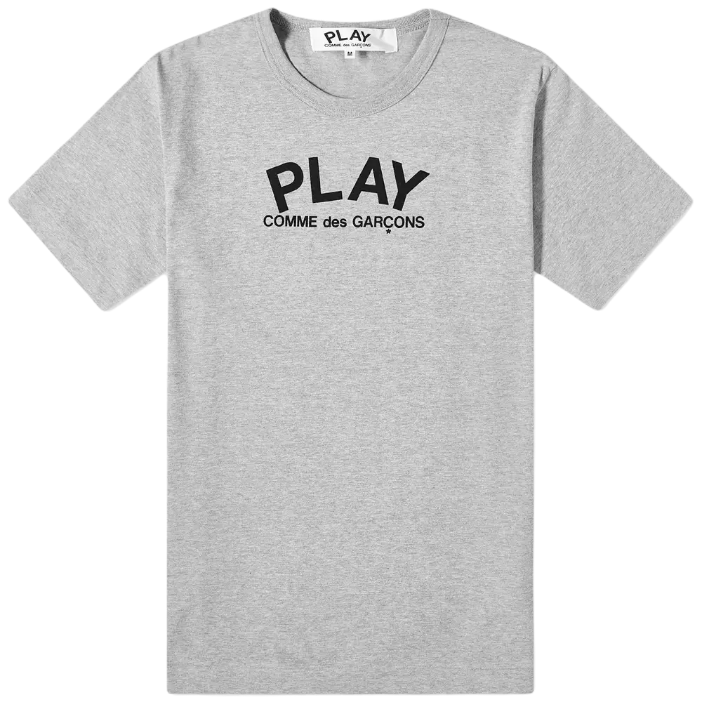 Comme Des Garcons PLAY Back Logo Heart Tee - Grey