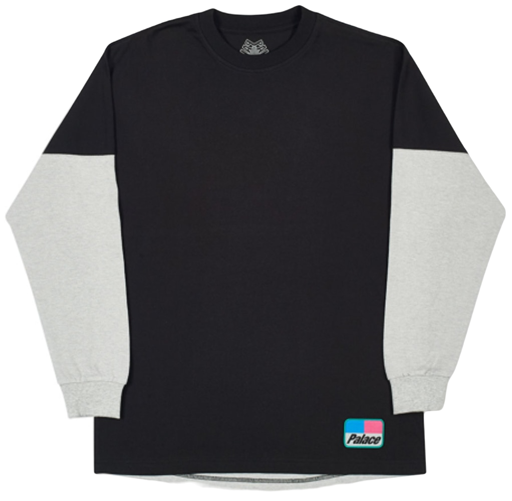 Palace Splitter Longsleeve - Black/Grey Mar Palace