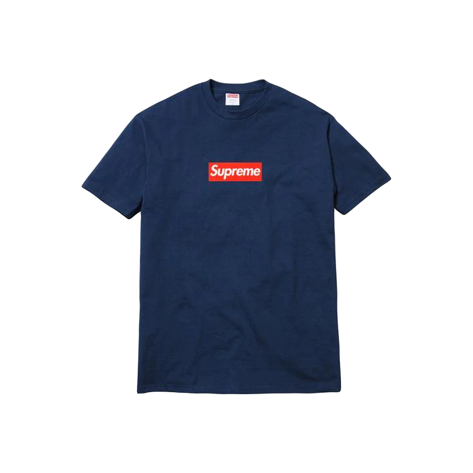 Supreme 20th Anniversary Box Logo Tee - Navy Supreme