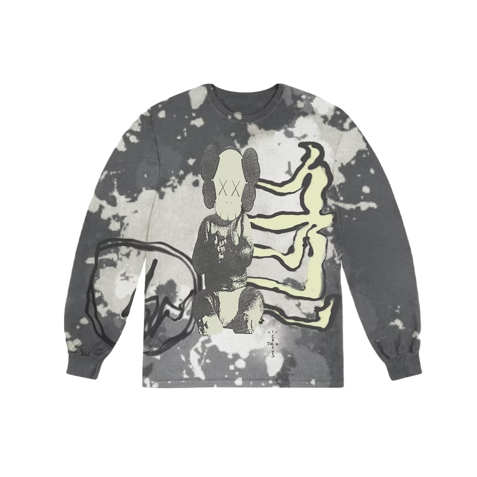 Cactus Jack + KAWS For Fragment L/S Tee - Tie Dye Travis Scott