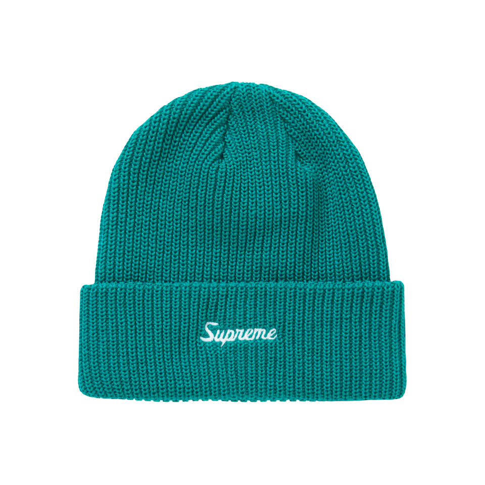 Supreme Loose Gauge Beanie - Teal Supreme