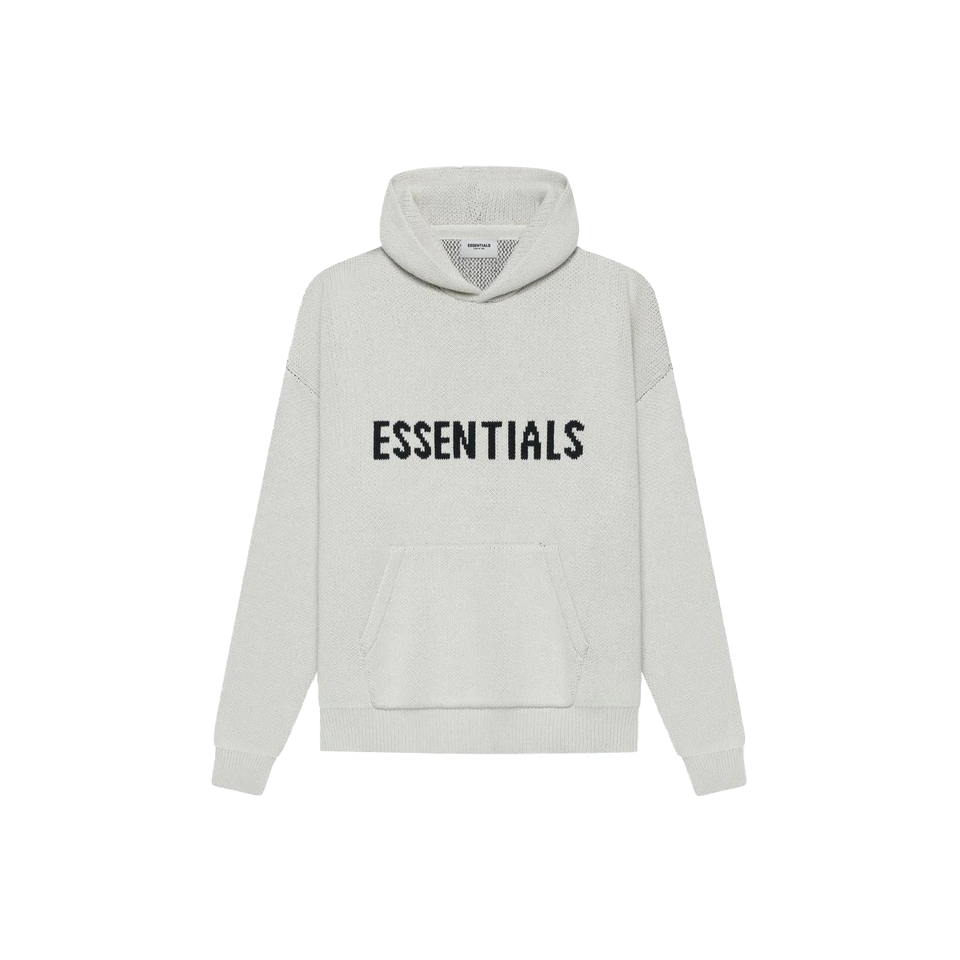 Fear of God Essentials Knit Pullover Hoodie SS21 - Light Heather Oatmeal Fear of God