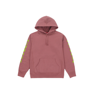 Supreme Gradient Sleeve Hooded Sweatshirt - Dark Rose 