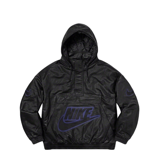 Supreme x Nike Leather Anorak - Black