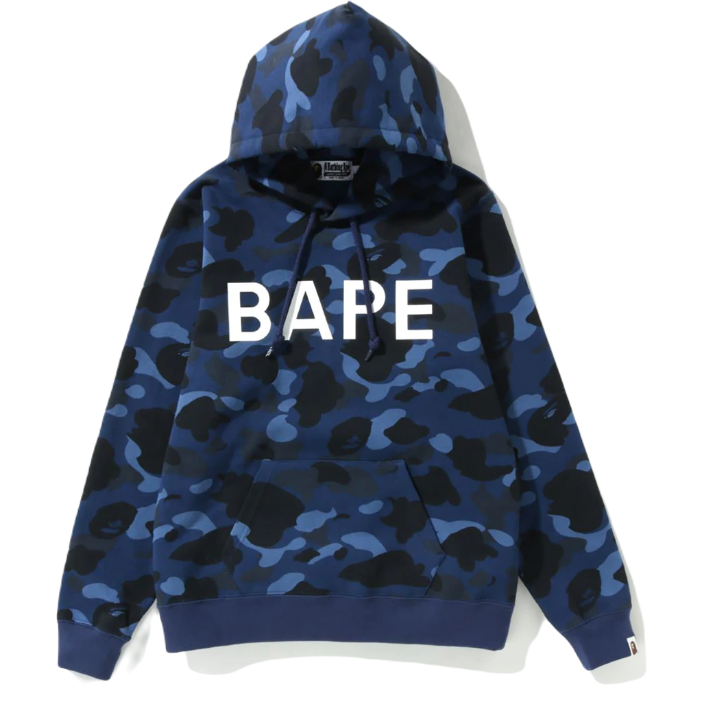 A Bathing Ape Color Camo Hoodie - Blue Camo Bape