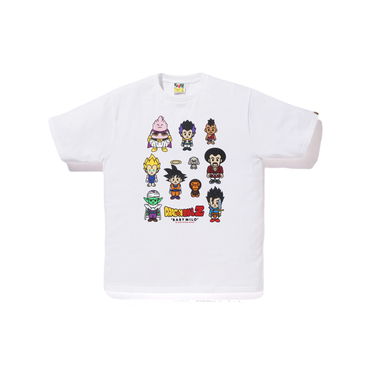 A Bathing Ape X Dragon Ball Z Baby Milo Tee - White Bape
