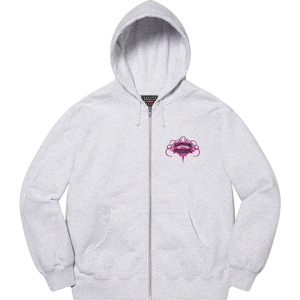 Supreme Hysteric Glamour Zip Up Hooded Sweatshirt - Ash Grey Supreme Hysteric Glamour Zip Up Hooded Sweatshirt - Ash Grey