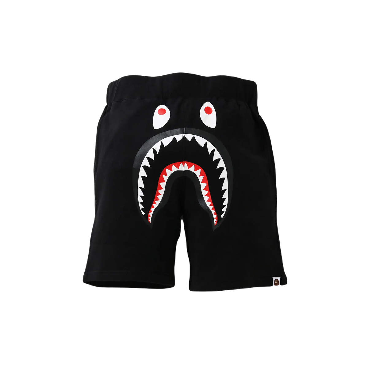 A Bathing Ape Shark Sweat Shorts - Black Bape