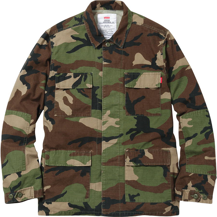 Supreme Gonz BDU Butterfly Jacket - Woodland Camo SS16 - Used