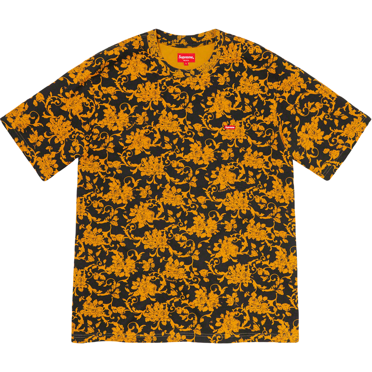 Supreme Small Box Tee - Black Floral Supreme