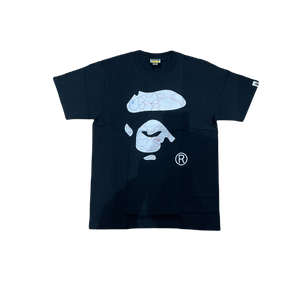 A Bathing Ape Pencil Neon Camo Ape Face Tee - Black Bape