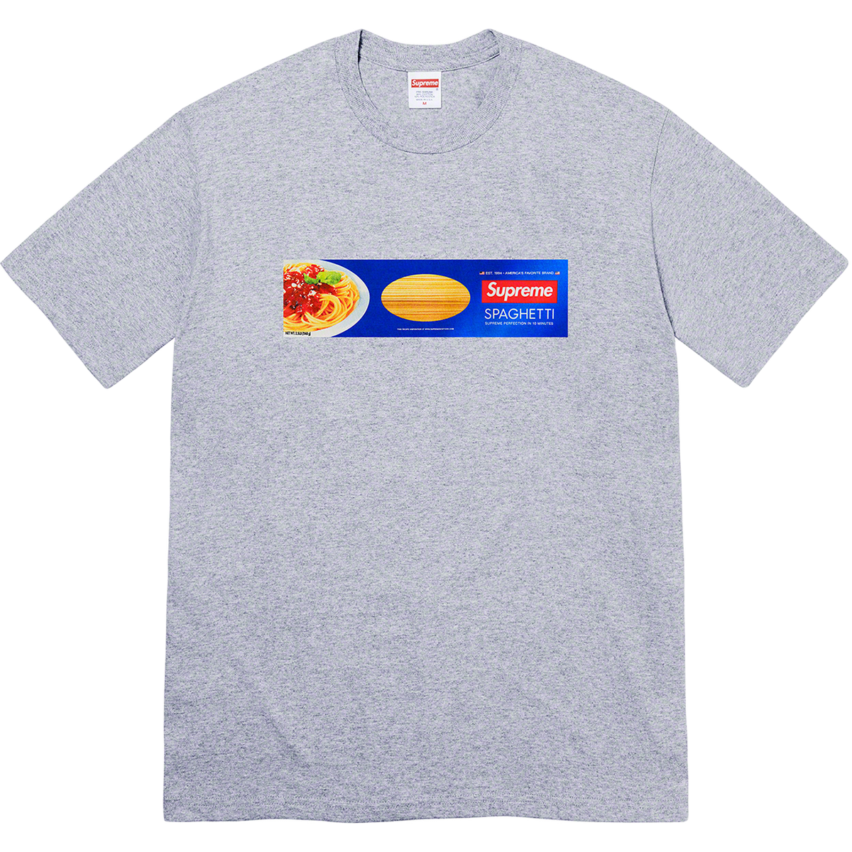 Supreme Spaghetti Tee - Heather Grey Supreme