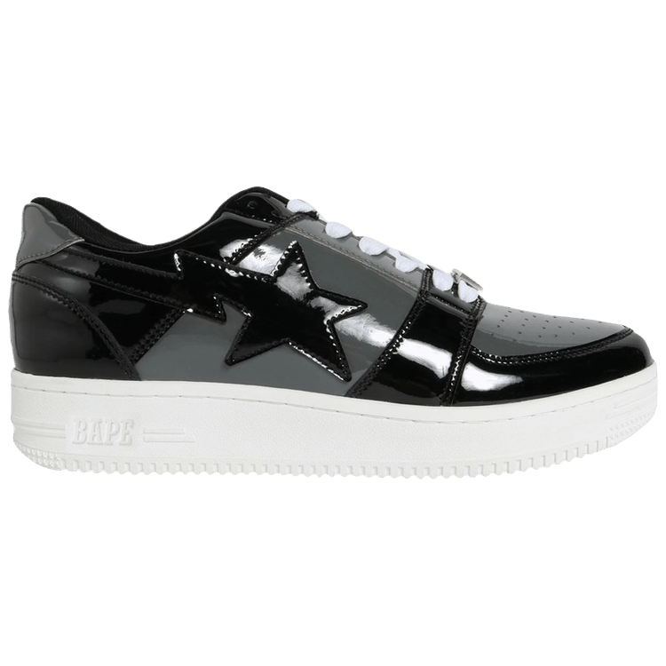 A Bathing Ape Bapesta Low - Black Grey Bape