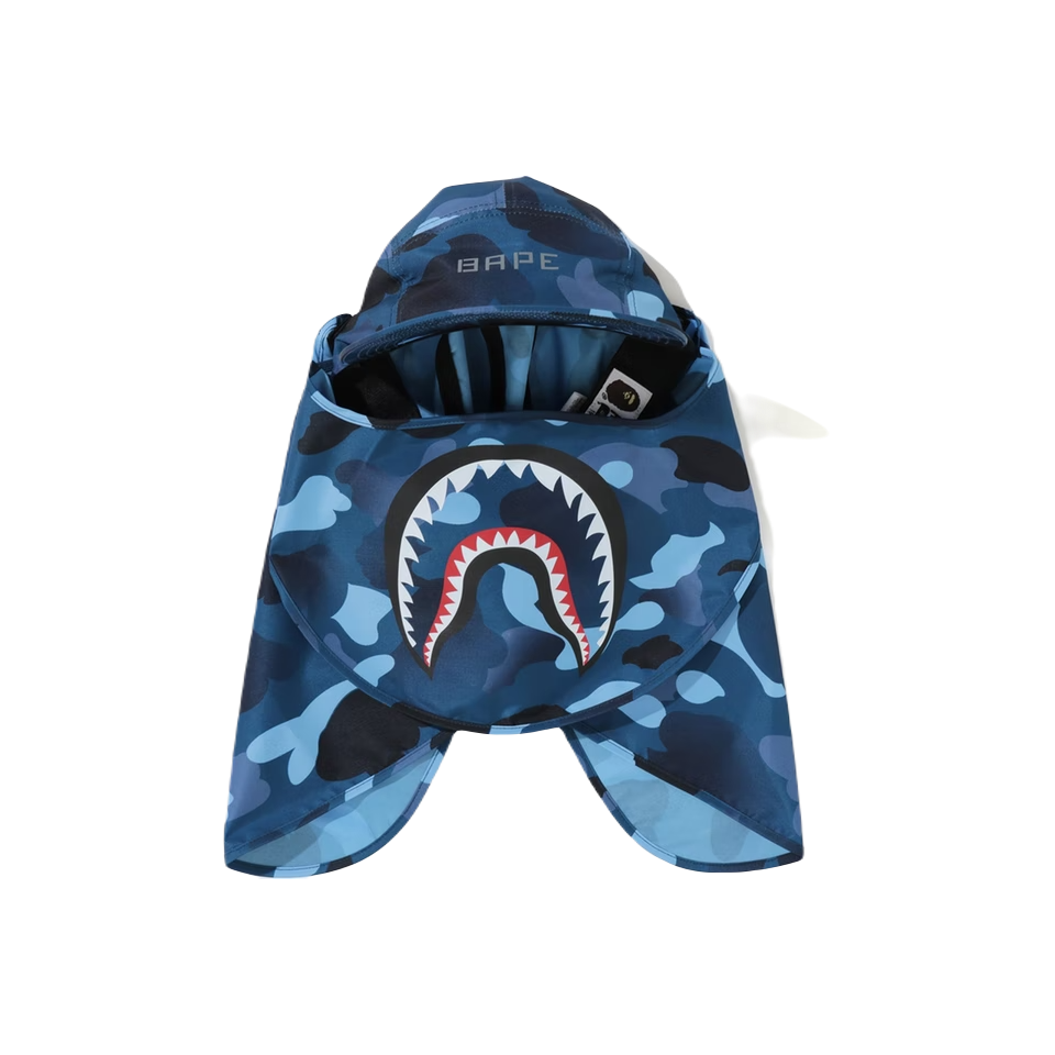 A Bathing Ape Gradation Camo Mask Cap - Blue Bape