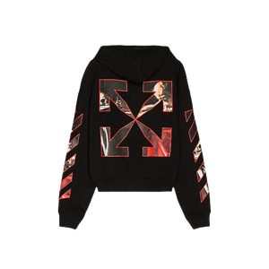 Off-White Caravaggio Diag Sleeve Hoodie - Black OFF-WHITE