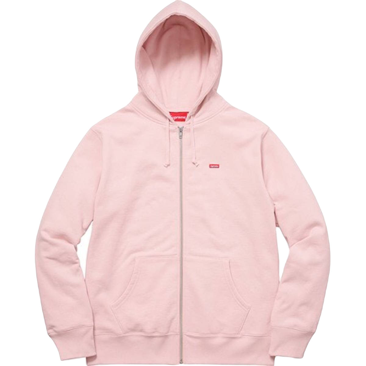 Supreme Small Box Zip Up Sweatshirt - Pale Pink Supreme
