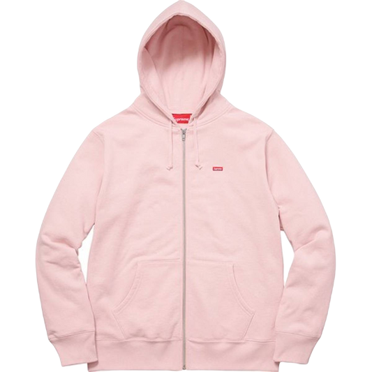 Supreme Small Box Zip Up Sweatshirt - Pale Pink Supreme