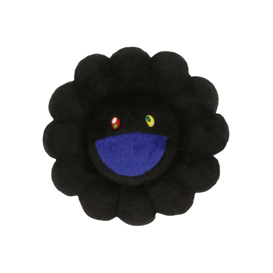 Takashi Murakami Flower Plush 30CM - Black Takashi Murakami