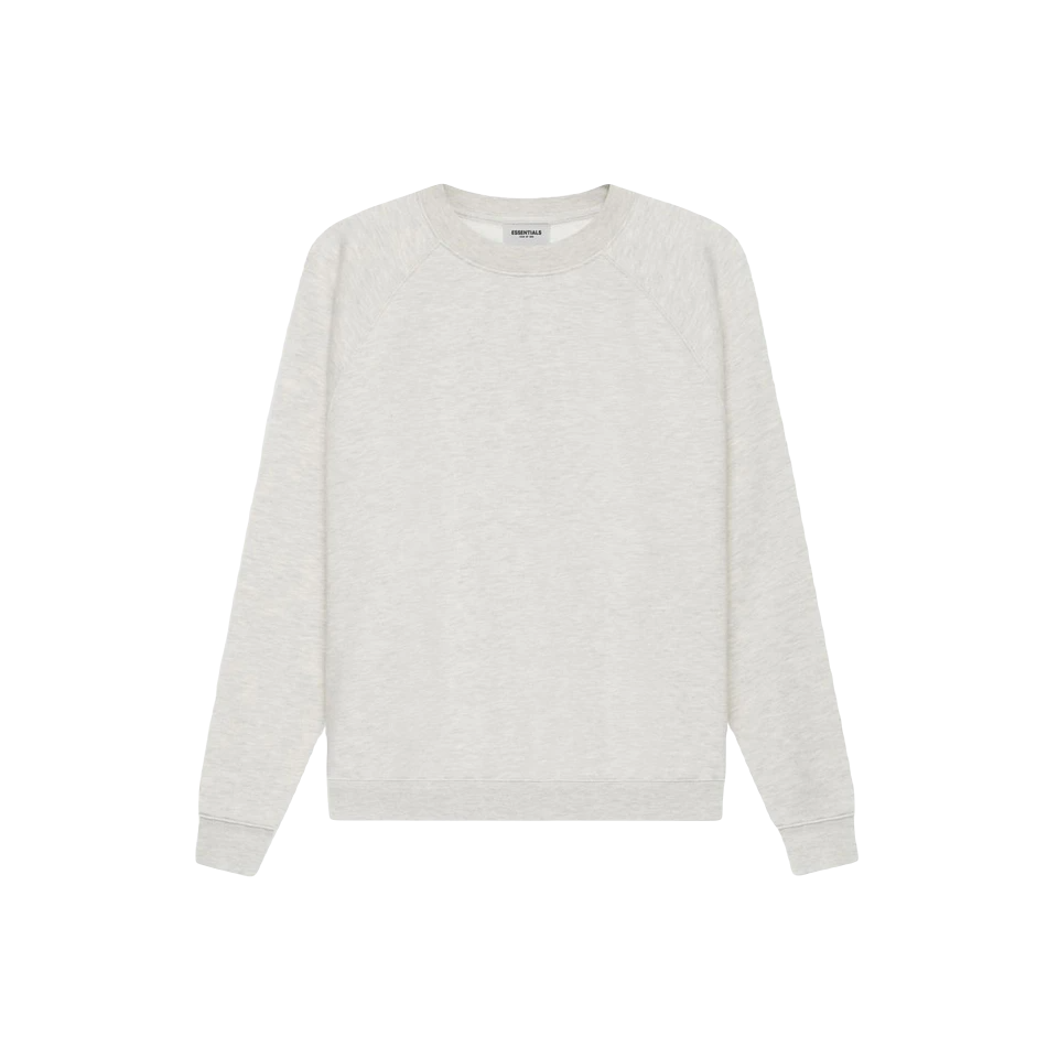 Fear of God Essentials Pullover Crewneck - Light Heather Oatmeal Fear of God