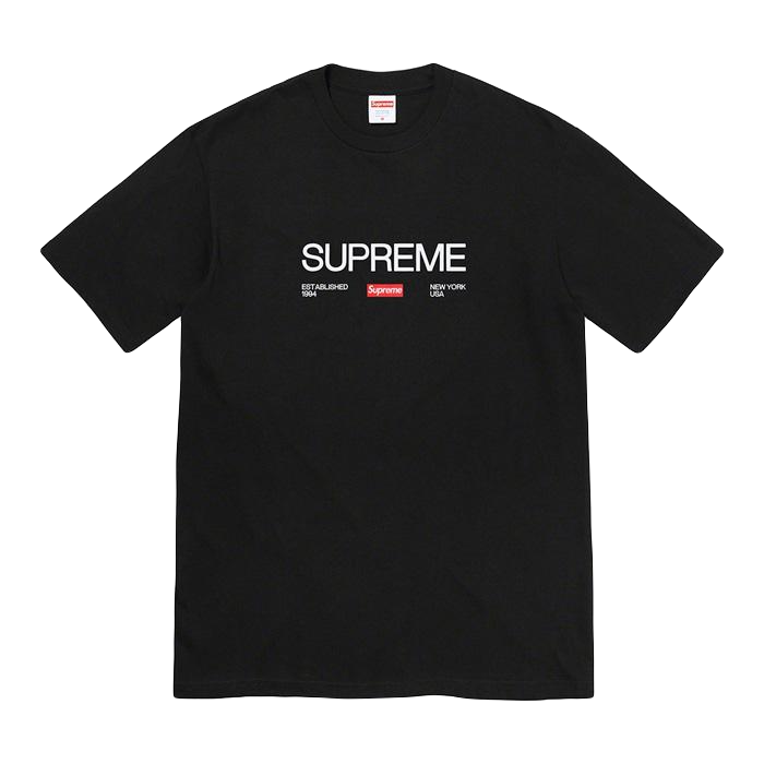 Supreme Est. 1994 Tee - Black Supreme
