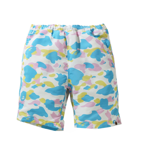A Bathing Ape Track Shorts -  New Multicolor Camo Bape