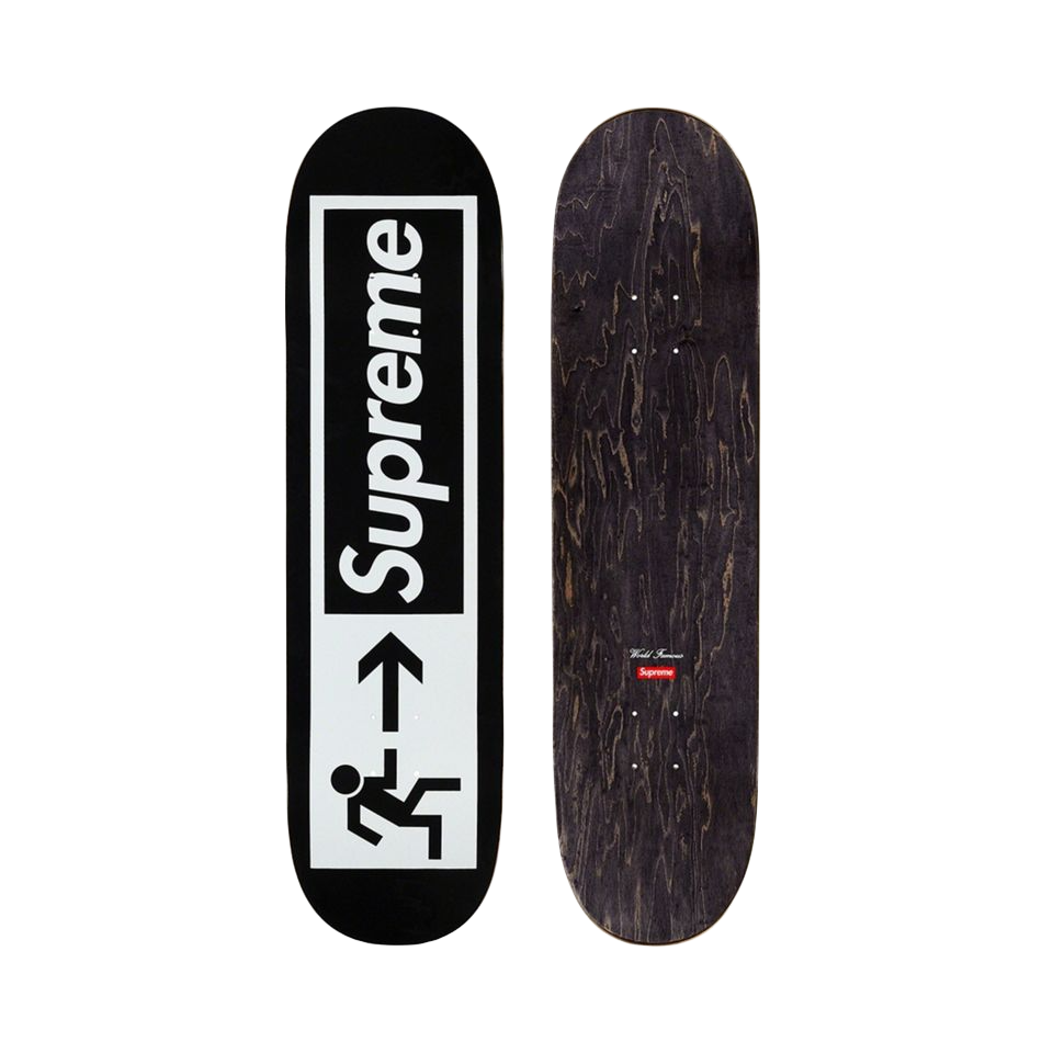 Supreme Exit Skateboard - Black Supreme