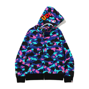 A Bathing Ape x Kid Cudi Shark Full Zip Hoodie - Navy Blue Bape