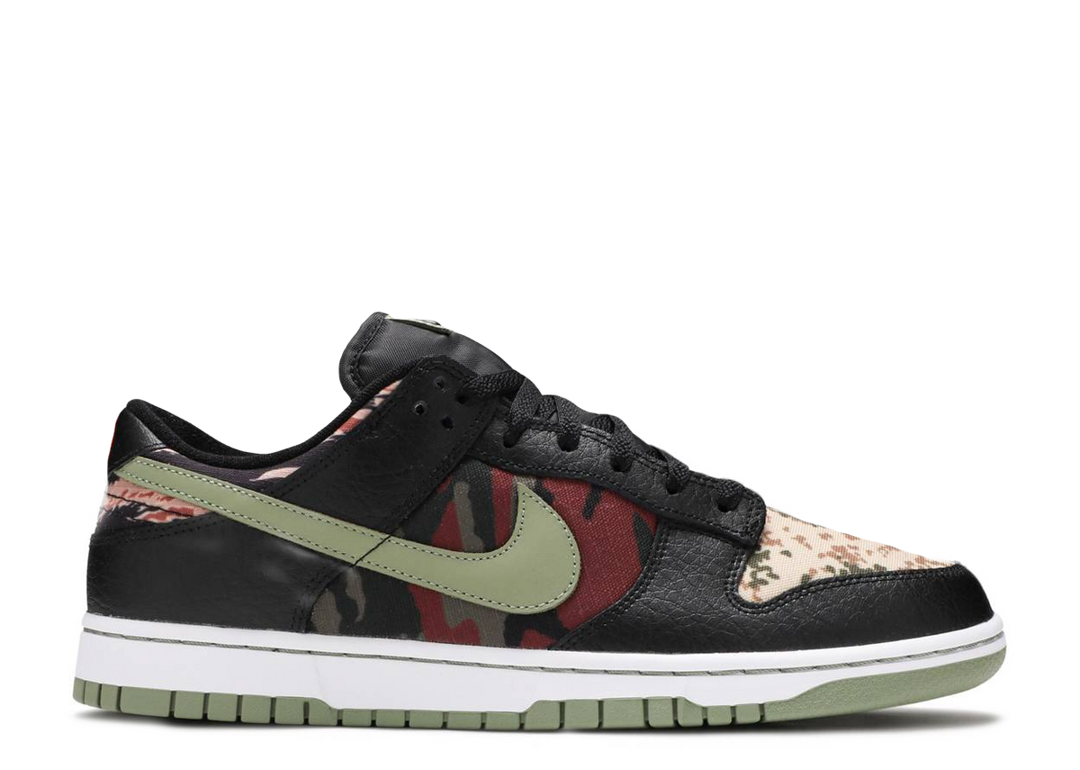 Nike Dunk Low SE - Black Multi-Camo - Used Nike