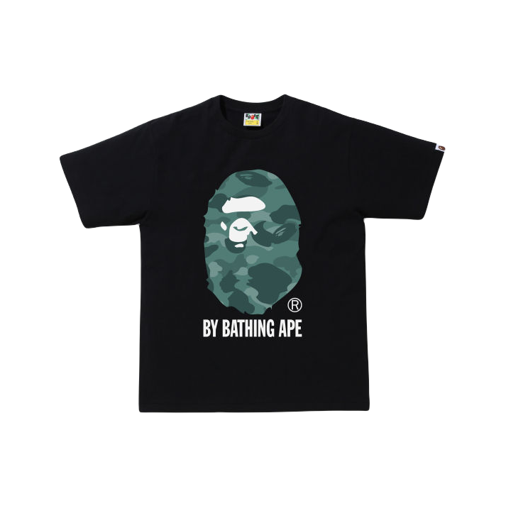 A Bathing Ape Color Camo By Bathing Ape Tee - Black Bape