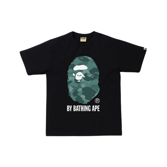 A Bathing Ape Color Camo By Bathing Ape Tee - Black