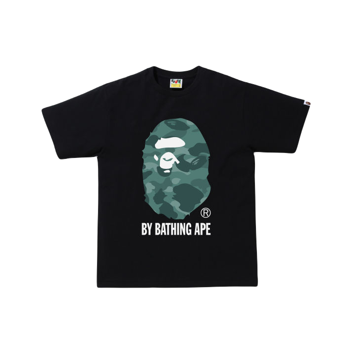 A Bathing Ape Color Camo By Bathing Ape Tee - Black