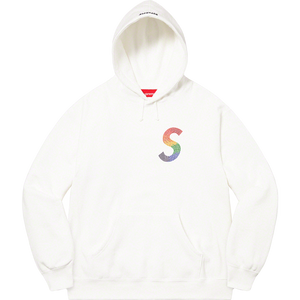 Supreme Swarovski S Logo Hooded Sweatshirt - White