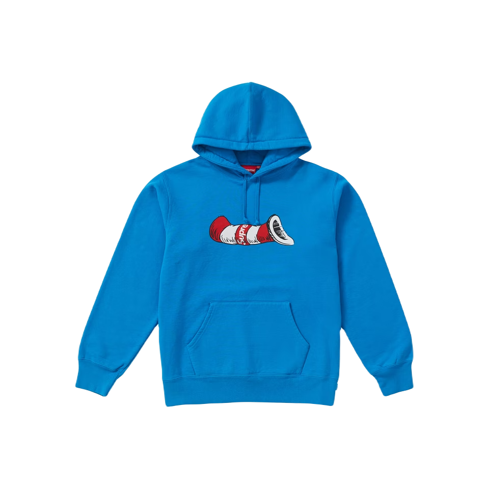 Supreme Cat In The Hat Hooded Sweatshirt - Bright Royal - Used Supreme