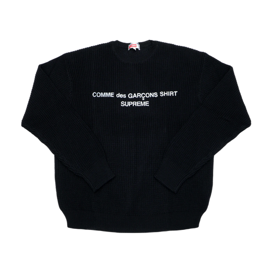 Supreme x Comme Des Garcon SHIRT Sweater - Black - Used