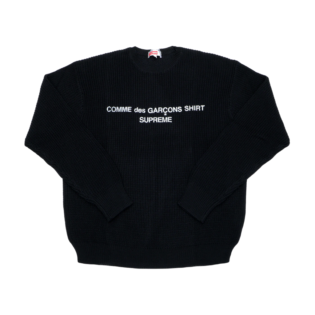 Supreme x Comme Des Garcon SHIRT Sweater - Black - Used