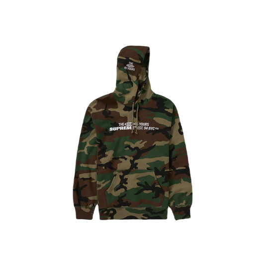 Supreme World Is Yours Hooded Sweatshirt - Woodland Camo