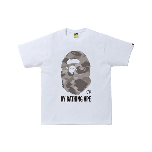 A Bathing Ape Color Camo By Bathing Ape Tee - White/Grey