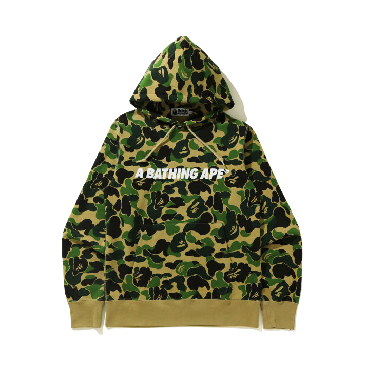 A Bathing Ape ABC Camo Pullover Hoodie - Green Bape