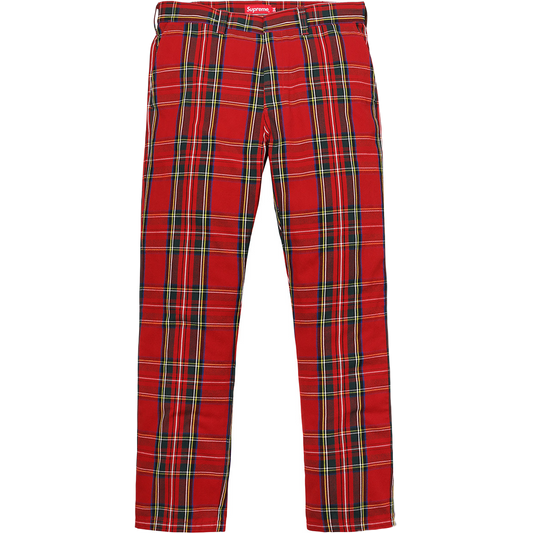 Supreme Work Pant - Red Royal Stewart