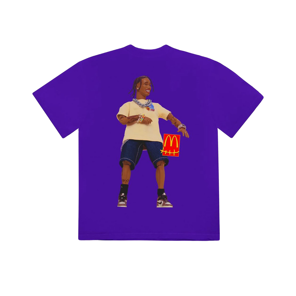 Travis Scott x McDonald's Action Figure Series II T-Shirt - Purple Travis Scott