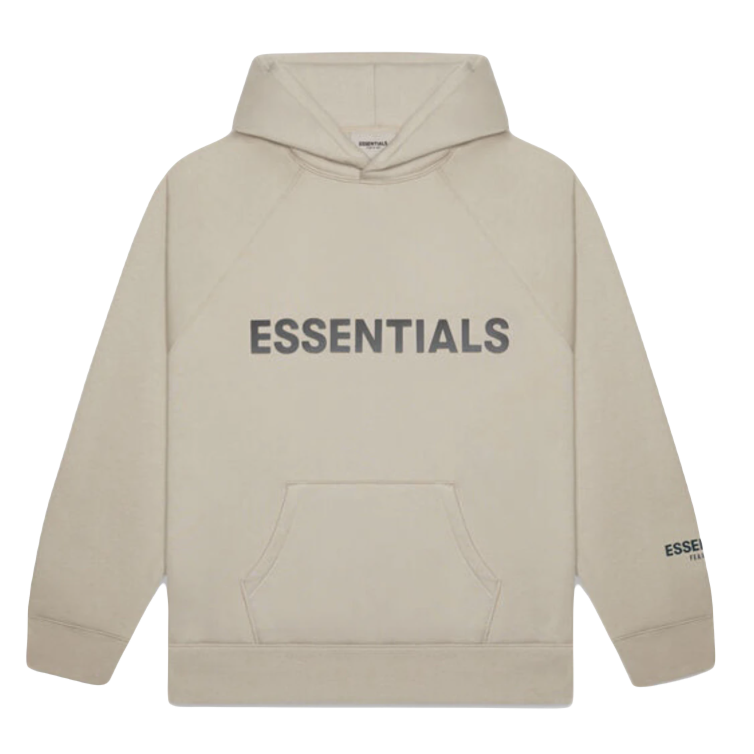 Fear of God Essentials Pullover Hoodie Applique Logo - Olive/Khaki