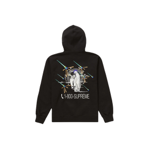 Supreme 1-800 Hooded Sweatshirt - Black - Used Supreme