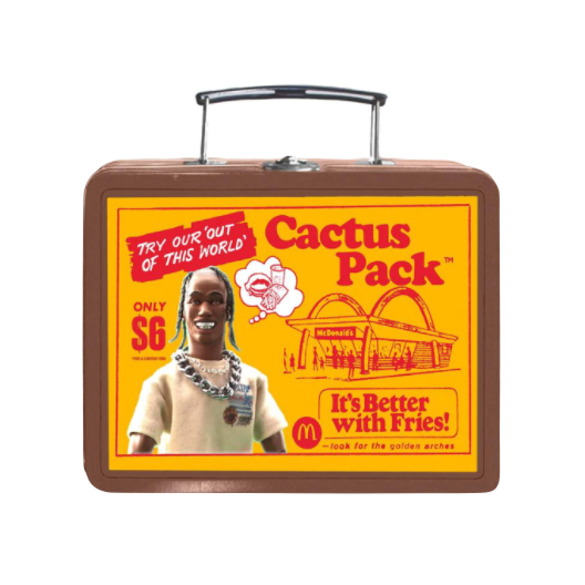 Travis Scott x McDonalds Cactus Pack Vintage Metal Lunchbox Travis Scott