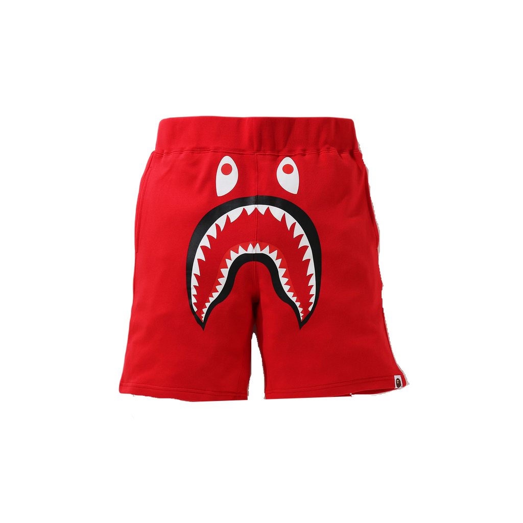 A Bathing Ape Shark Sweat Shorts - Red