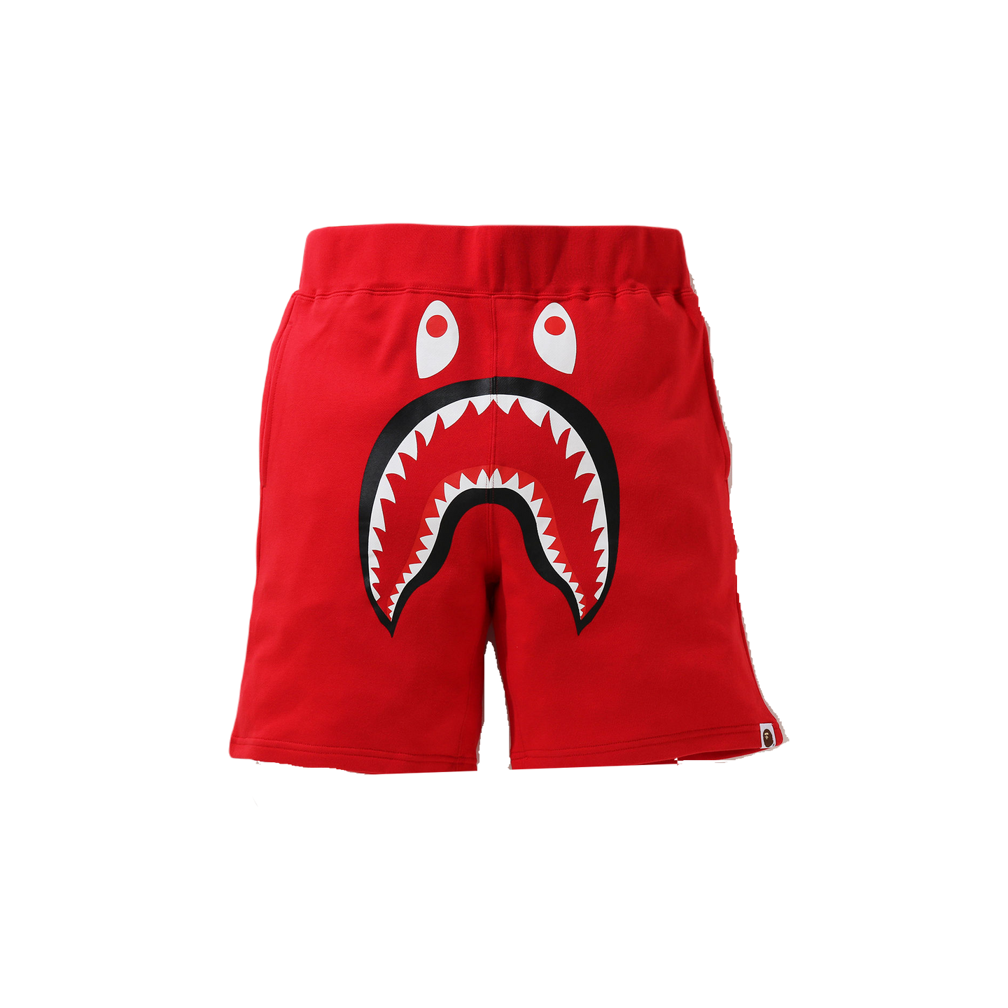 Red bape shark shorts on sale
