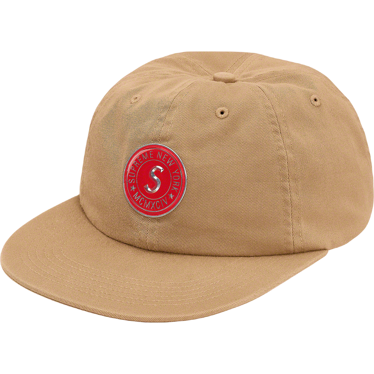 Supreme Chino Twill Gel S Logo 6-Panel - Tan Supreme